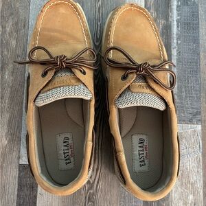 Eastland Women’s 's Light Brown Leather Boat Shoes